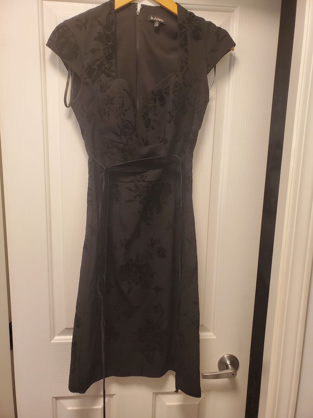 Vintage LEchateau Cap Sleeve Dress Size Small